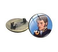 Johnny Hallyday Music Badge Broche Hot Rock Singer Dome Verre Sac à dos Vestes Décorer Épingles métalliques pour Homme Femme Collectionnez, Verre