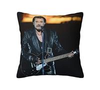Johnny Leo SMET Hallyday Housses de Coussin décoratifs pour Voiture Housses de Coussin Coussin carré Boho Famille Coussin Salon avec Chambre Douce 18x18in