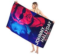 Johnny Leo Smet Hallyday Serviettes de bain Drap de bain Jumbo luxueux en coton filé très absorbant et à séchage rapide Serviette de bain extra large Serviette de bain super douce de qualité hôteliè