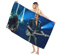 Johnny Leo Smet Hallyday Serviettes de bain Grandes serviettes de bain Extra larges Poids léger Super absorbant Séchage rapide Doux Serviettes de bain parfaites pour un usage quotidien 51x31.5in