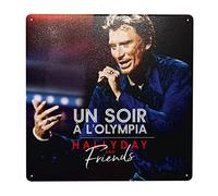 Johnny Leo Smet Hallyday Square Vintage Tin Sign Metal Tin Sign Wall Decor Home Art Décoration Pub Plaque 12x12inch