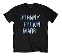 Rock Off Trade T-shirt Johnny Marr Jfm Logo – Nouveau officiel Homme Noir Taille M