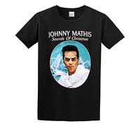Johnny Mathis Sounds of Christmas Unisex T-Shirt Printed Tee Black Mens Top Shirt 3XL