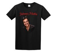 Johnny Mathis Unisex T-Shirt Printed Tee Black Mens Top Shirt XL