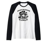 Johnny Mushroom Fungi Jeu de Mots Humour Manche Raglan