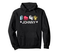 Johnny Pet Lover Nom personnalisé pour Chien Johnny Pet Lover Sweat à Capuche