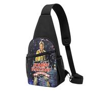 Johnny Rock Star Hallyday Sac Poitrine Bandoulière Décontracté - Sac à Bandoulière Homme Femme, Sac Crossbody Léger pour Voyage et Quotidien, Accessoires Musique, Cadeau