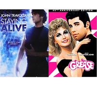 Johnny Sing & Dance 40th edition of Grease Movie & Staying Alive Double Feature DVD John Travolta Musical Anniversary