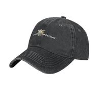 Johnny Singer Hallyday Rock Star Casquette de Baseball réglable 100% Coton pour Homme et Femme en Denim délavé Chapeau de Papa Unisexe