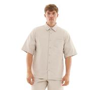 Johnny Urban Chemise à Manches Courtes Homme Beige - Mason - Chemise Oversize avec Poche Poitrine - Casual Shirt pour Été, Plage, Festivals - 240 GSM - Couleur Unie