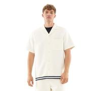 Johnny Urban Chemise à Manches Courtes Homme Blanc - Parker - Chemise Oversize avec Poche Poitrine - Casual Shirt pour Été, Plage, Festivals - 260 GSM - Couleur Unie