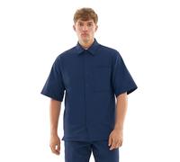 Johnny Urban Chemise à Manches Courtes Homme Bleu - Mason - Chemise Oversize avec Poche Poitrine - Casual Shirt pour Été, Plage, Festivals - 240 GSM - Couleur Unie