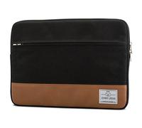 Johnny Urban Housse MacBook Air (2018)/MacBook Pro 13 Sleeve Noir Sac Ordinateur Portable en Toile pour MacBook Air (2018)/ Pro 13, Dell et plus - Pochette Notebook 11" 11,6" 12" en Toile de Coton