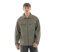 Johnny Urban Overshirt Hommes Vert - Cameron - Veste Oversize pour Printemps & Été - Veste Chemise avec Fermeture Éclair - Chemise Décontractée - 100% Coton