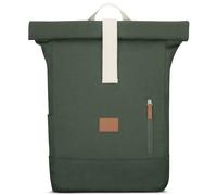 Johnny Urban Sac à dos Rolltop Femme & Homme Vert - Adam Large - Backpack Voyage & Travail - Ordinateur Portable 15.6'' - Toile de Coton - Résistant à l'eau