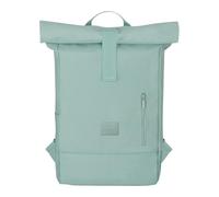 JOHNNY URBAN Sac à Dos Roll Top Femmes & Hommes Menthe - Robin Medium - Backpack Ètanche avec Compartiment pour Laptop de 16 Pouces - pour l'École, l'Université, Travail, Loisir - Hydrofuge