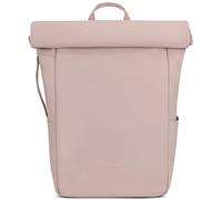 JOHNNY URBAN Sac À Dos Roll Top Femmes & Hommes Rose - Henry - Sac À Dos pour Un Usage Quotidien - Déperlant, Flexible et avec Compartiment pour Ordinateur Portable 16 Pouches - Pliable en PU Mat