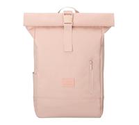 JOHNNY URBAN Sac à Dos Roll Top Femmes & Hommes Rosé - Robin Medium - Backpack Ètanche avec Compartiment pour Laptop de 16 Pouces - pour l'École, l'Université, Travail, Loisir - Hydrofuge