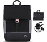 Johnny Urban Sacoche Vélo Noir Rose - Mika Bike - Sac à Dos Multifonctionnel 2 en 1 & Sacoche Arrière Bicyclette avec Compartiment pour Ordinateur Portable 16 Pouces - Hydrofuge