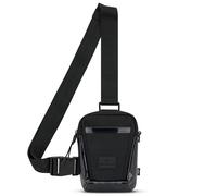 Johnny Urban Sling Bag Femmes Hommes Noir - Lex - Sac à Épaule pour Loisirs, Festivals, Randonnée, Voyage - Pochette pour Téléphone Portable, Clés, Porte-Monnaie - Résistant à l'Eau