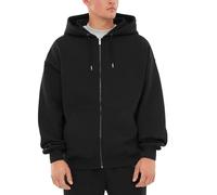 Johnny Urban Sweat a Capuche Zippé Homme et Femme Noir - Caleb - Hoodie Sportswear avec Zip - Veste Casual - Oversized Sweats de Coton