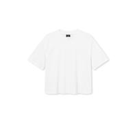 Johnny Urban Tee Shirt Femme et Homme Blanc - Zoey - Crop Top - Basic Shirt pour Sport et Loisirs - Classic Col Rond Tshirt à Manches Courtes - Unisex - C Neck - 100% Cotton