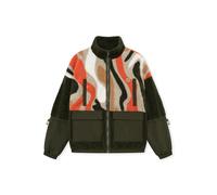 Johnny Urban Veste en polaire 'Carson' mastic / vert / orange / blanc, Taille XS