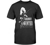 Johnny Winter Blues Guitarist Black Men T-Shirt Black Unisex Tee Black 3XL