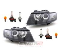 Johns, compatible avec les phares de l'Audi A4 Cabrio 8H 02-05 set H7/H9 L+R avec ampoule