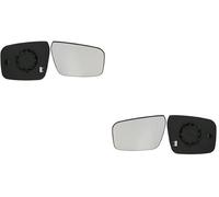 Johns, Compatible avec Nissan Navara (D40) - Ensemble de rétroviseurs gauche et droite - Avec plaque de support