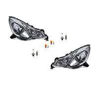 Johns, compatible avec projecteurs Citroën C3/DS3 11/09+ + Ensemble d'ampoules gauche, droite