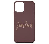 Johns Creek Georgia Design Vintage élégant Coque pour iPhone 12 Mini