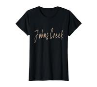 Johns Cr eorgia Design Vintage élégant T-Shirt Graphique avec Valeur