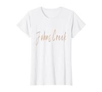 Johns Cr eorgia Design Vintage élégant T-Shirt Graphique avec Valeur