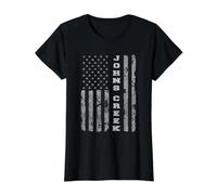 Johns Cr eorgia, Drapeau américain T-Shirt Graphique avec Valeur