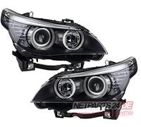 Johns, ensemble de phares compatible avec BMW Série 5 E60/E61 à partir de 04/07 - H7/H7 gauche+droite avec moteur de réglage.