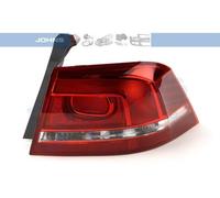 JOHNS Feu arrière pour VW Passat B7 Berline (362) Phare arrière 95 52 88-1