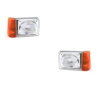 Johns, Jeu de phares compatibles avec les phares Panda (141) 05/86-07/04 R2/Bilux - Set gauche et droite