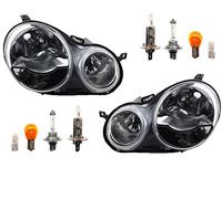Johns, Jeu de phares compatibles avec les phares VW Polo - Kit avec tous les phares. Li+re 9N 10/01 - 04/05