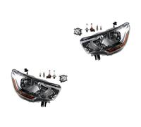 Johns, Jeu de phares halogènes avant pour Citroën DS4 04/2011-09/15 N. H7 H1 gauche et droite + phares antibrouillard + ampoules