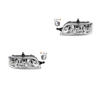 Johns, Jeu de phares halogènes avant pour Fiat Ducato 244 04/02- H7 H1 gauche et droite + phare antibrouillard + ampoule