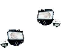 Johns, Jeu de phares halogènes avant pour VW Transporter T4 01/96-04/2003 H4 gauche et droite + phare antibrouillard + ampoule