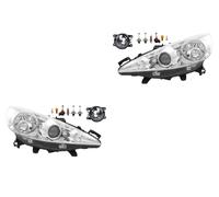 Johns, Jeu de phares halogènes compatible avec Peugeot 207 02/06- H1 H7 H7 +brouillard+lumière. 8200074008 6202E1 00006202E1 6710027 0000620639 620639 0000620