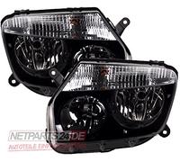 Johns, Jeu de phares pour Dacia Duster - Noir - H7/H1 li. re à partir de 04/10-