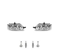 Johns Kit de phares H7/H1, compatible avec Citroën Jumper, phare principal, certifié type E, gauche et droite, avant, avec ampoules, année de construction à partir de 04/02, avec réglage électrique de