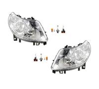 Johns, Lot de phares halogènes compatibles avec Fiat Ducato 250 11-14 - Ampoule d'encre L R