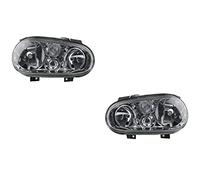 Johns, Lot de phares halogènes compatibles avec VW Golf IV 4 1J1 ensemble H7 H1 97-03 gauche et droite