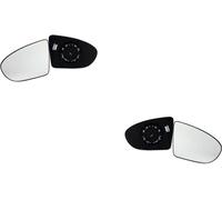 Johns, miroir extérieur en verre pour Nissan Qashqai J10 02/07- Set Lin. Re.