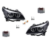 Johns, Phare compatible avec BMW Série 5 E60/E61 avec ampoule. Set L+R + boîtier de commande
