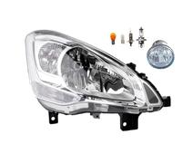Johns, Phare halogène avant pour Citroën Berlingo 7 04/08-02/12 H4 droit + phare antibrouillard + ampoule